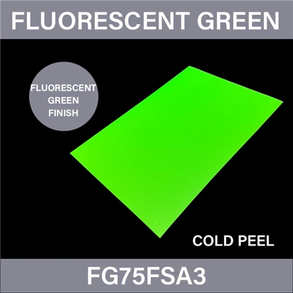 Fluorescentni zeleni DTF Transfer Film list